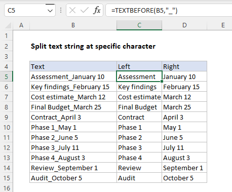 The new TEXTBEFORE and TEXTAFTER functions in action