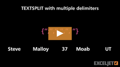 How to use TEXTSPLIT with multiple delimiters